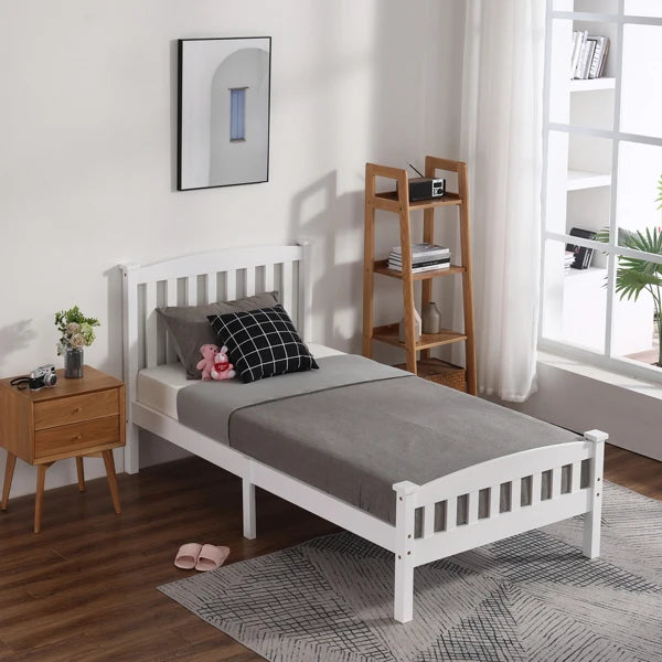 Vertical Bed White Twin