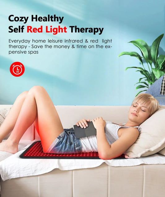 Infrared LED Light Medical Service Belt Waist Red Light Heating Massage Belt Pad Lumbar Back Massager for Muscle Relaxation