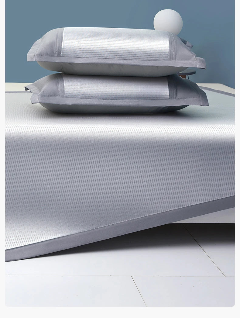 180x200CM (6ft) summer sheet, air-conditioned sheet, ice sheet, soft sheet, anti-bacterial sheet, with two pillowcases