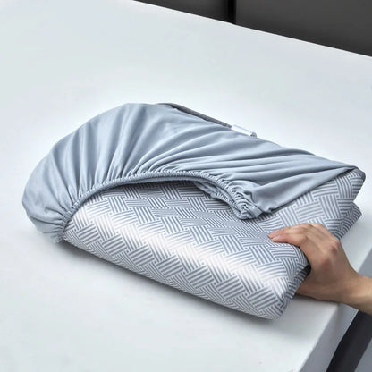 180x200CM (6ft) summer sheet, air-conditioned sheet, ice sheet, soft sheet, anti-bacterial sheet, with two pillowcases